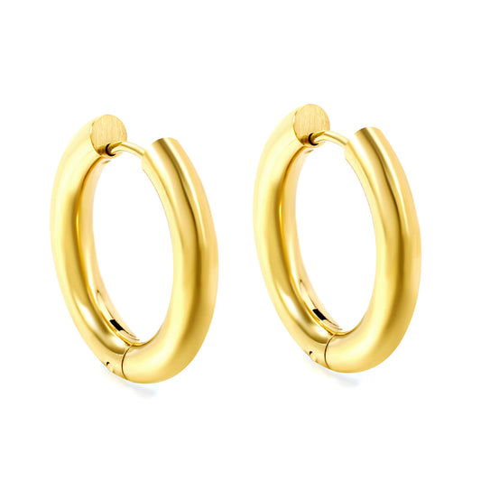 Valerie XL gold hoop earring