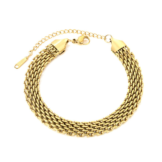 Andy mesh gold bracelet