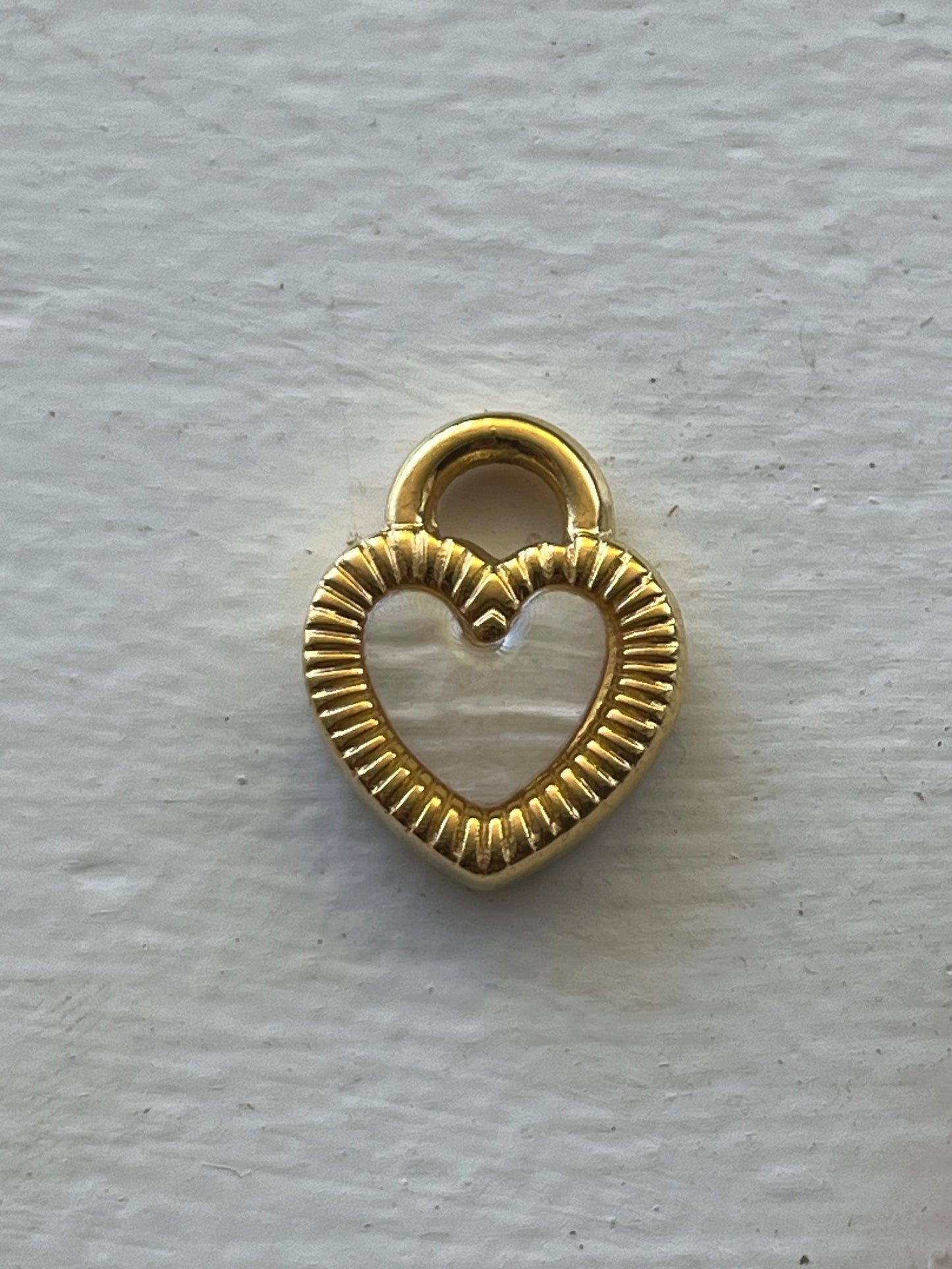 Yin yang black and white heart charms