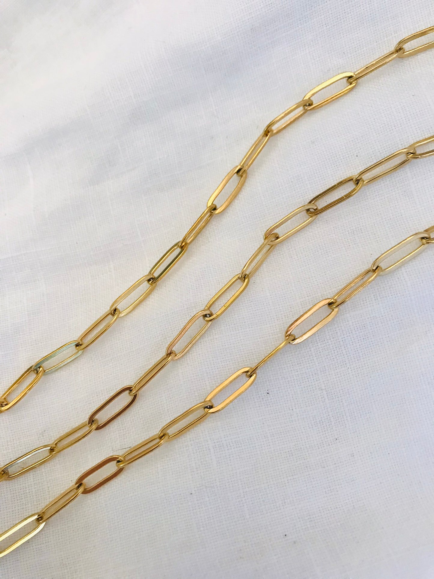 Sofia paperclip chain gold bracelet