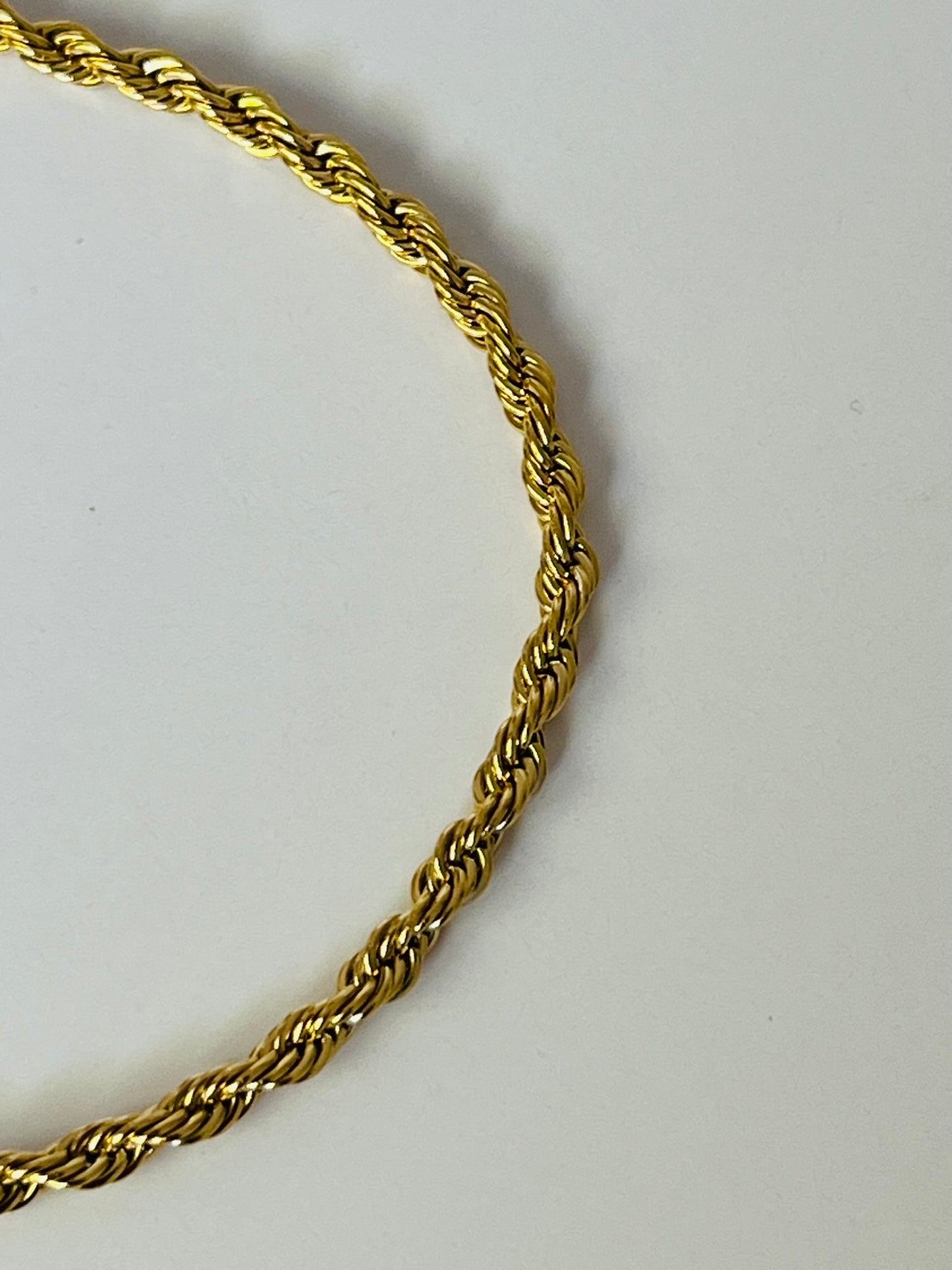 Piper French rope twisted gold bracelet