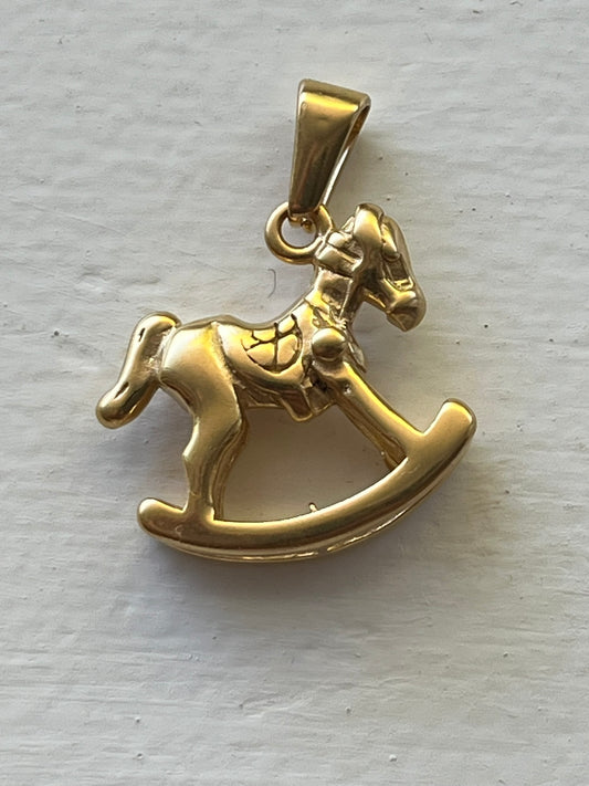 Rocking horse charm