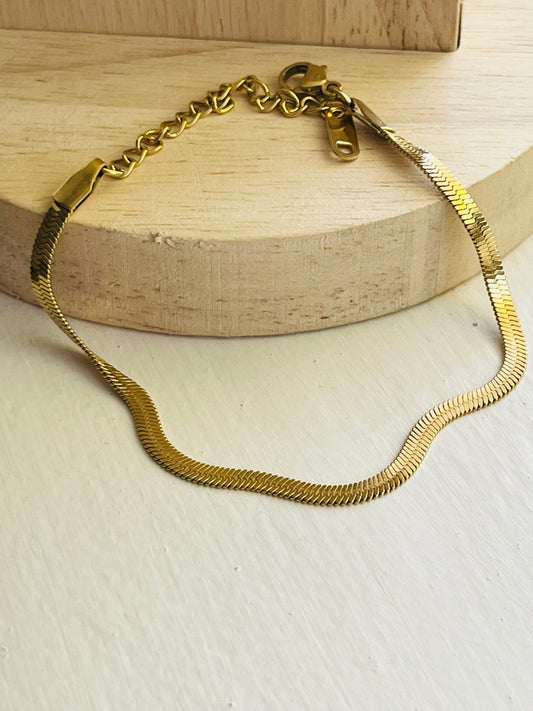 Juniper snake herringbone chainbracelet