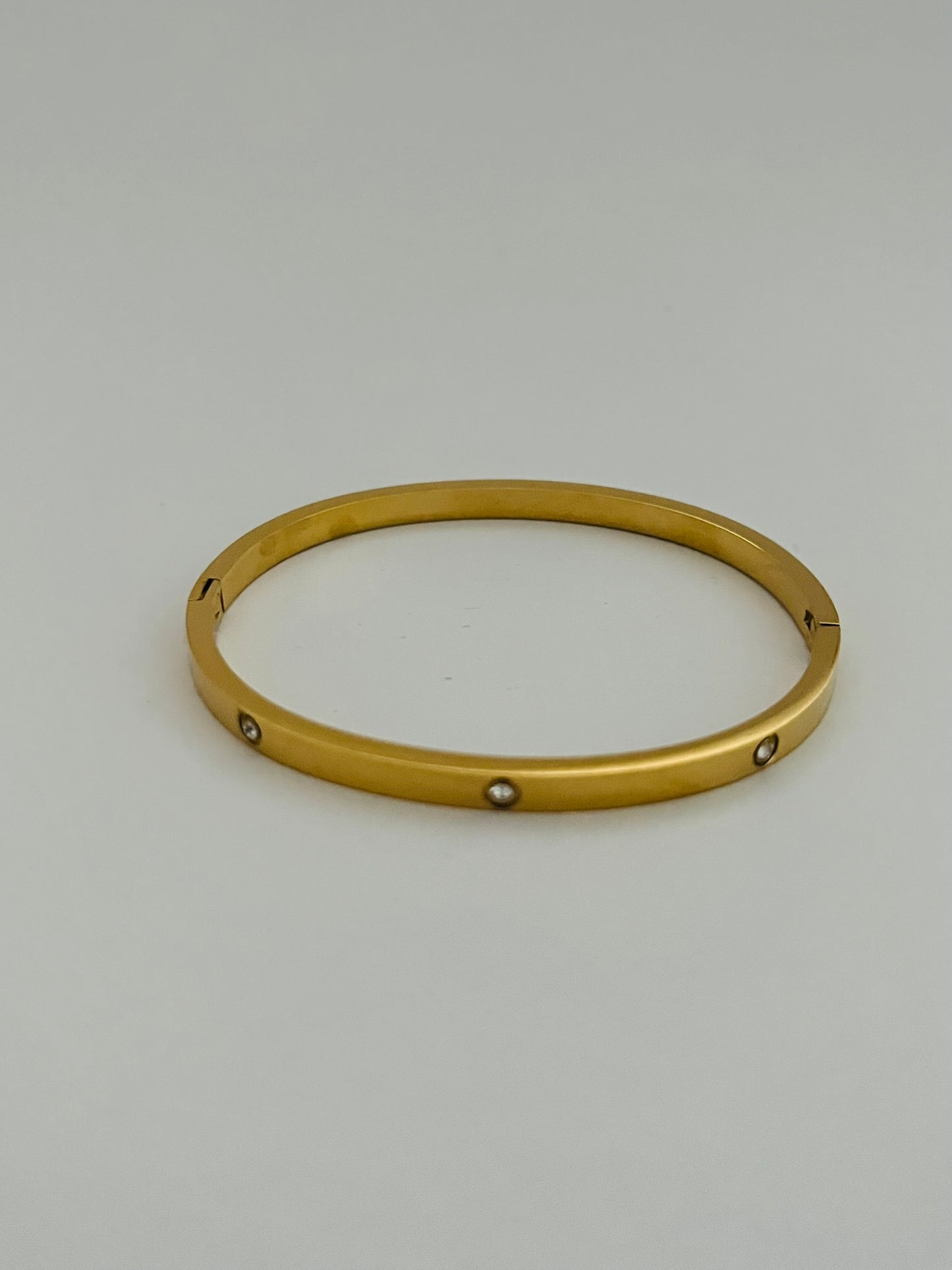 Zoey clip on gold bangles (various styles)