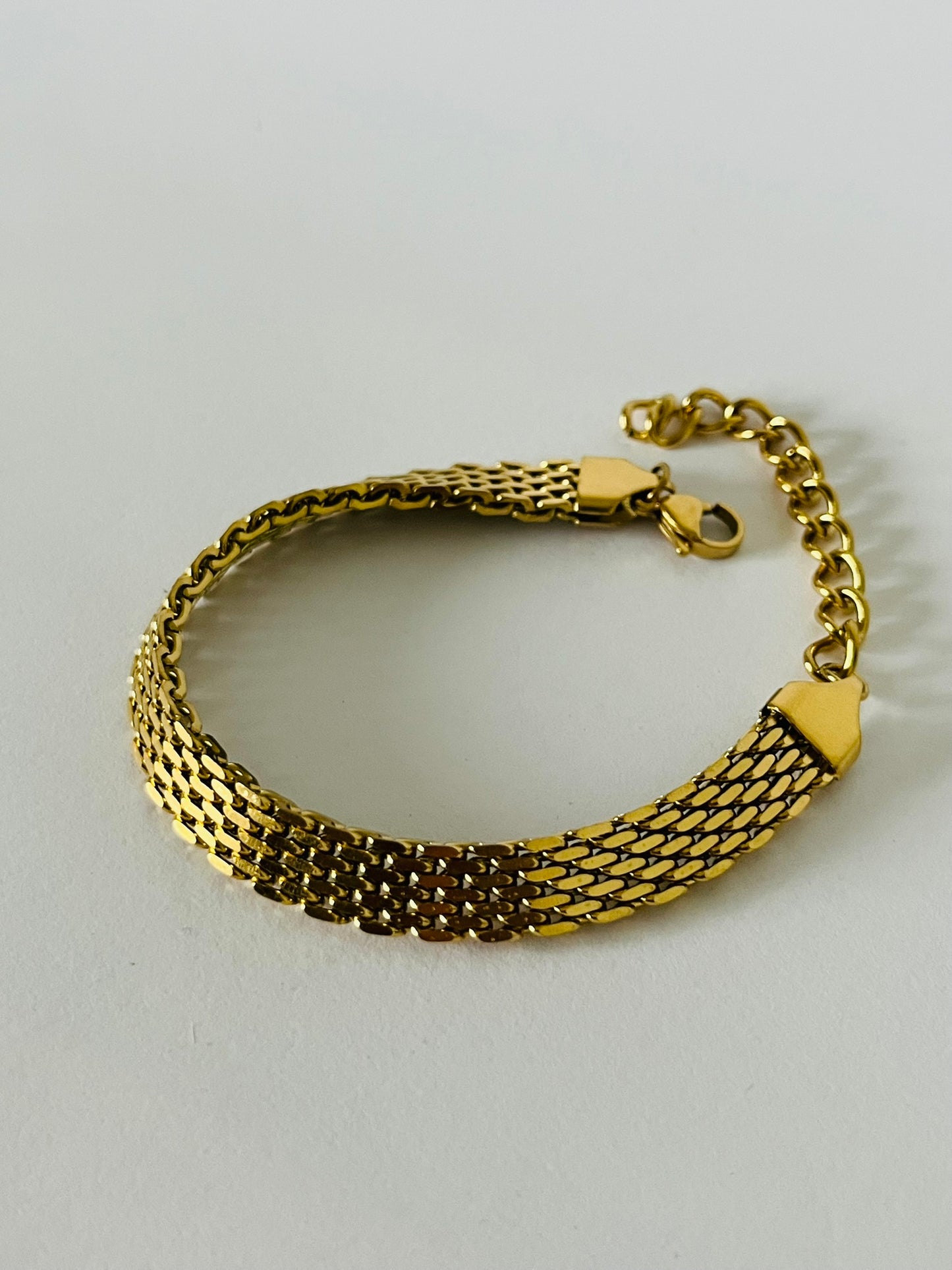 Andy mesh gold bracelet