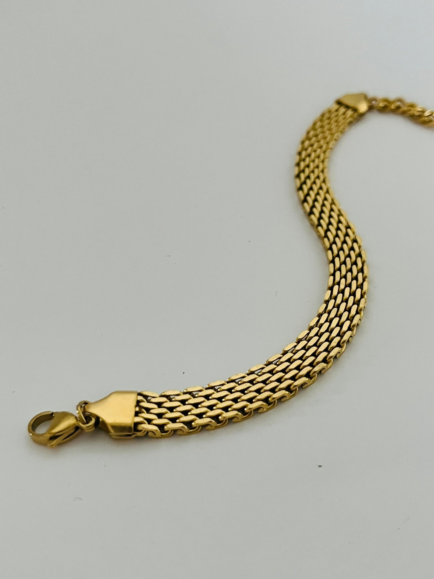 Andy mesh gold bracelet