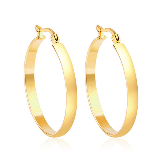 Mila classic gold hoop earrings