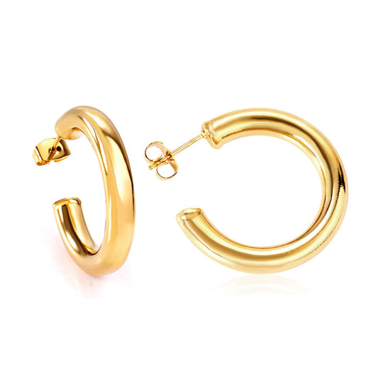 Audrey gold cuff hoop earring