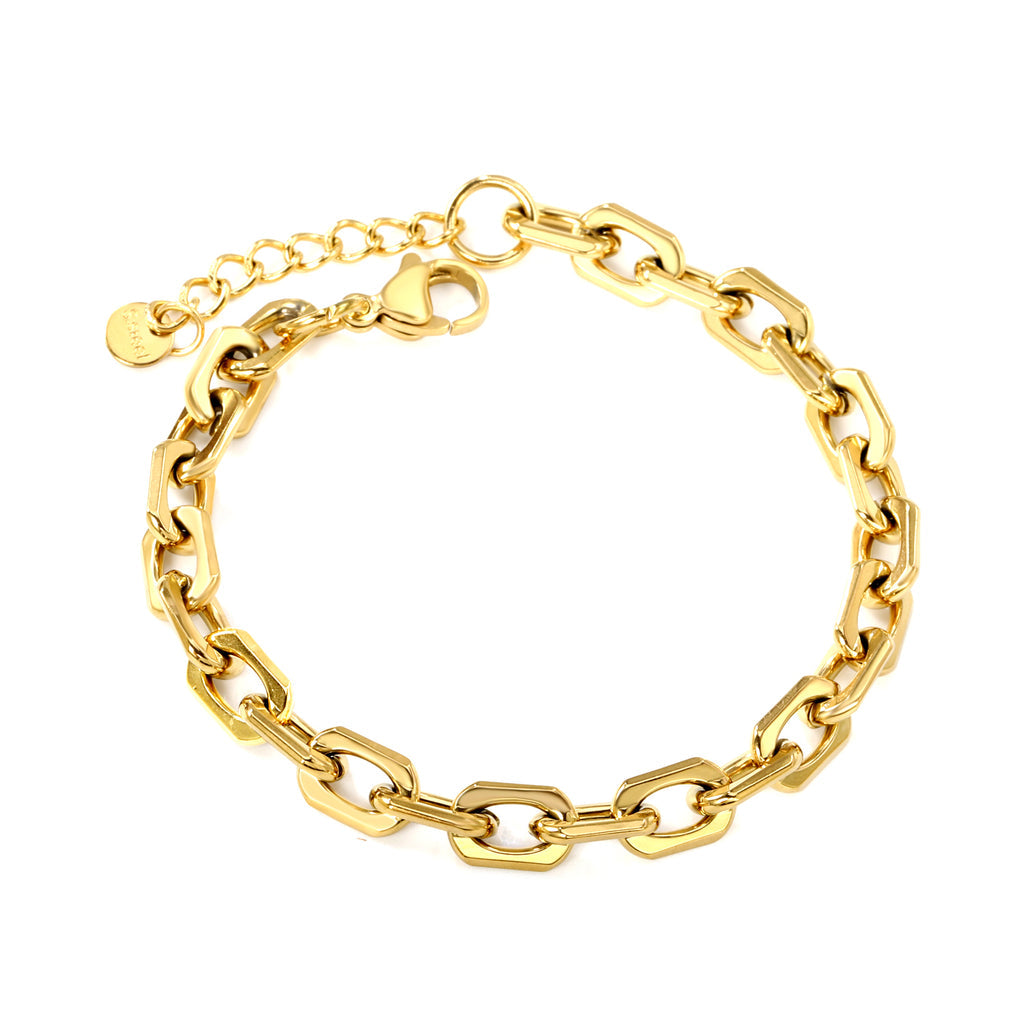 Maci chunky gold link chain bracelet