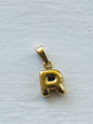 Bubble alphabet letter initial charm pendants