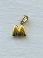 Bubble alphabet letter initial charm pendants