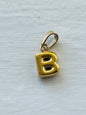 Bubble alphabet letter initial charm pendants