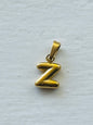 Bubble alphabet letter initial charm pendants