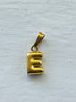 Bubble alphabet letter initial charm pendants
