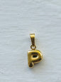 Bubble alphabet letter initial charm pendants