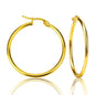 Natasha classic gold hoop earrings
