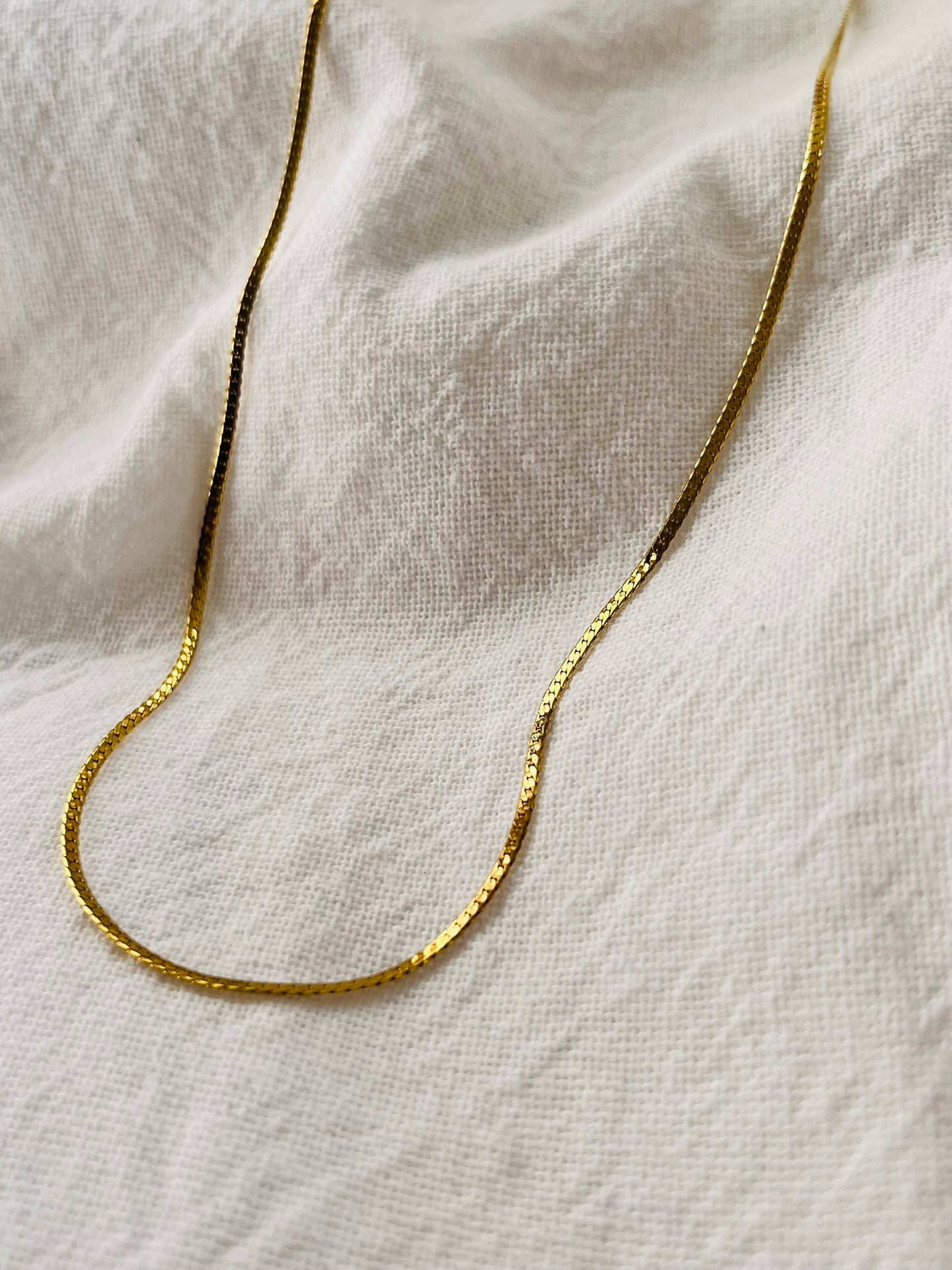 Teresa flat cuban link necklace