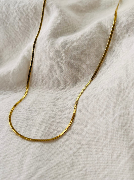 Teresa flat cuban link necklace