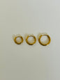 River essential gold hoop sleeper earrings