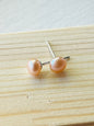 Freshwater pearl and sterling silver stud earrings