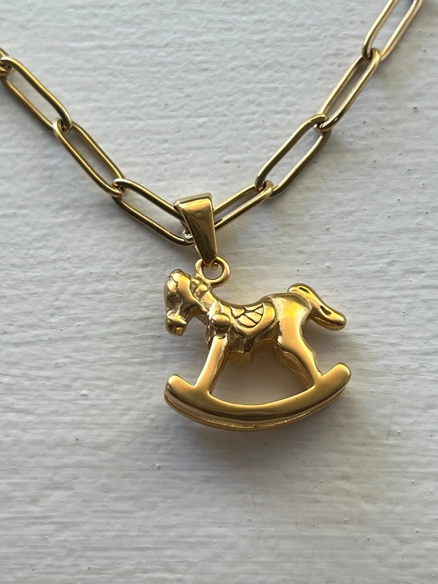 Rocking horse charm