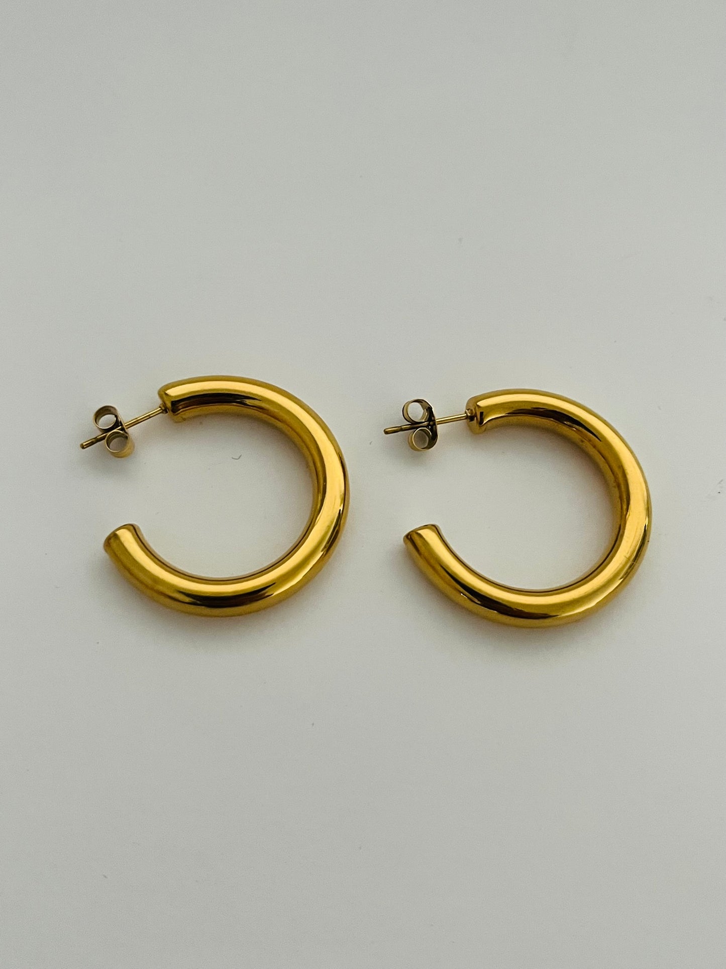 Audrey gold cuff hoop earring