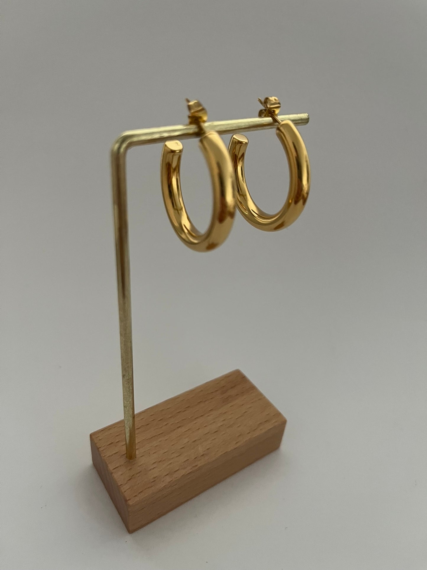 Audrey gold cuff hoop earring