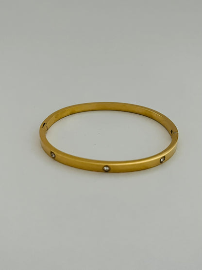 Zoey clip on gold bangles (various styles)