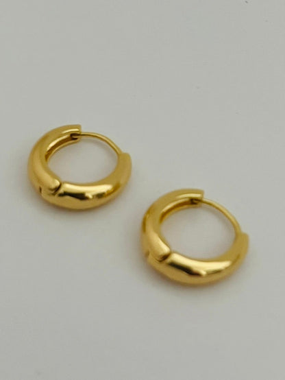 Sadie huggie gold  hoop earrings