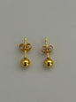 Carly gold ball stud earrings