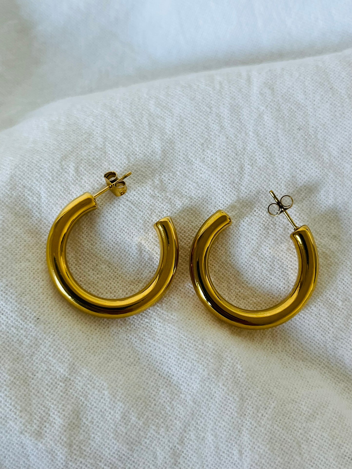 Audrey gold cuff hoop earring