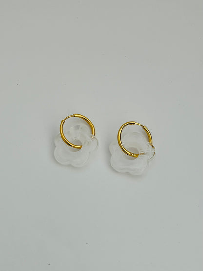 Blomme Floral Hoop earring