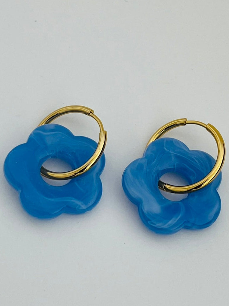 Blomme Floral Hoop earring