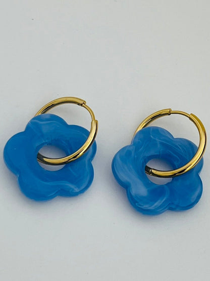 Blomme Floral Hoop earring