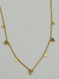 Nova shimmer triangle disk goldnecklace