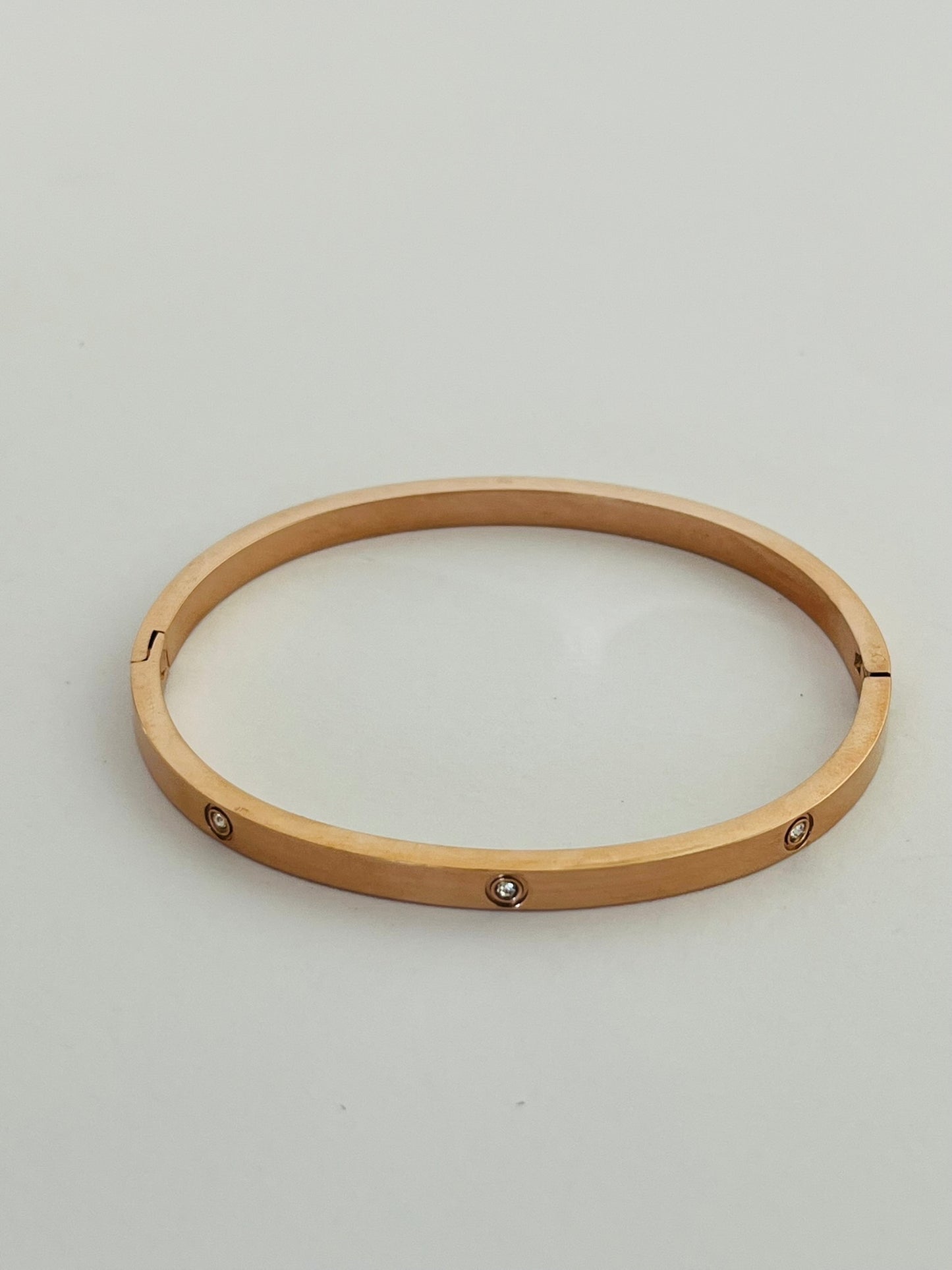 Zoey clip on gold bangles (various styles)