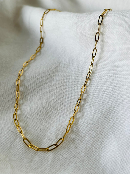 Sofia Fine Paperclip Necklace