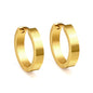 Brooklyn medium gold hoop earrings Waterproof and Tarnish proof