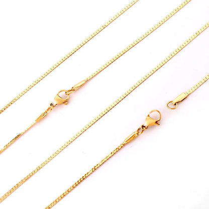 Teresa flat cuban link necklace