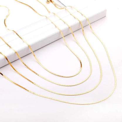 Teresa flat cuban link necklace