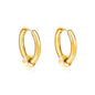 Lola gold hoop ball earring