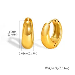 Sadie huggies gold  hoop earrings