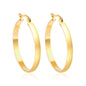 Mila classic gold hoop earrings