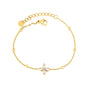 Bloom cubic zirconia flower bracelet