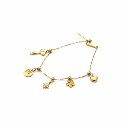 Alicia threader charm bracelet product photo 1