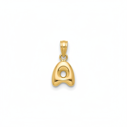 Bubble alphabet charm pendant 2