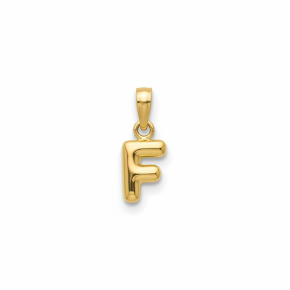 Bubble alphabet charm pendant 7