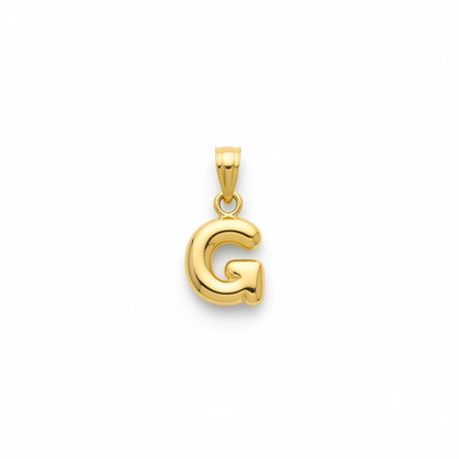 Bubble alphabet charm pendant 8