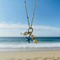 Coastal Wanderer Necklace – Blue Sky, No Hand