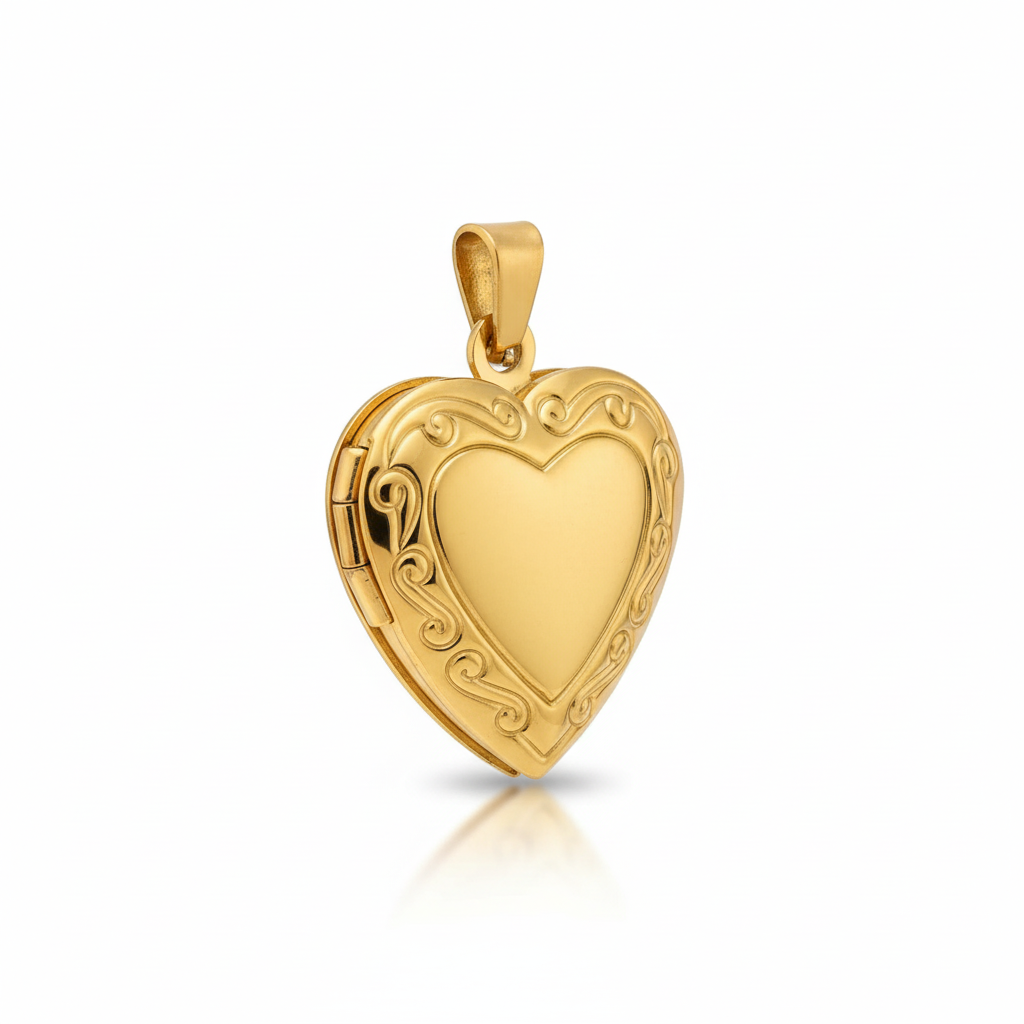 Heart locket product photo 2 - corrected